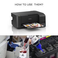 Encre de Sublimation par Teinture 70ml 100ml 127ml Personnalisation Gratuite Tinta de Sublimación pour Epson Ecotank Eco Tank ET 16650 2800 4800 2550
