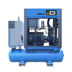 7.5kw 11kw 15kw 22kw 産業用ロータリースクリューエアコンプレッサー（エアドライヤー、エアタンク200L 300L 500L付き） - Product Image 2