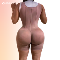 Custom Colombian Women Closure Underwear Tummy Control Butt Lifter Shorts Crotch Open Bust Full Body Bbl Shaper Faha Shapewear