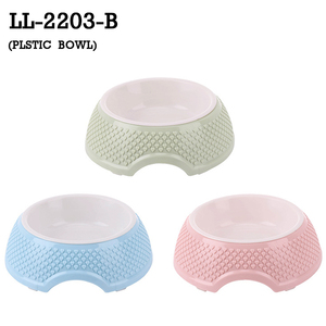 Bols pour chiens en plastique écologique avec bassin en acier inoxydable pour animaux de compagnie Nettoyage facile Ustensiles de nourriture pour animaux de compagnie - Product Image 3