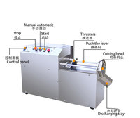 Automatische Sus304 Industriële Multifunctionele Wortelstokjes Friet Snijder Frietjes Snijmachine Groentesnijder