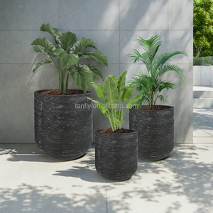Classique maison jardin whisky baril jardinières finition <span class=keywords><strong>bois</strong></span> fleur jardinière Pot extérieur - Product Image 2