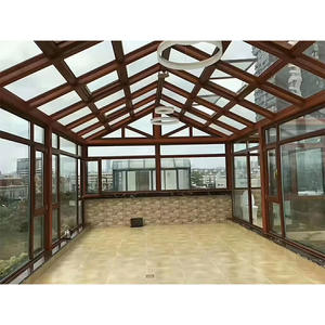 Professional Customization Modern Design Manufacturing Greenhouse All Season Balcony <strong>Sunroom</strong> Panoramic Glass Balcony - Product Image 1