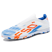 Chaussures de football unisexe à col chaussette, tige en TPU, crampons en caoutchouc TF, plaque de torsion, vente en gros, usine OEM