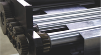 Alimentateur de bobines de bande d'acier inoxydable à rouleaux de précision pour presse à poinçonner automatique NC, avec moteur et roulement pour vitesse d'alimentation