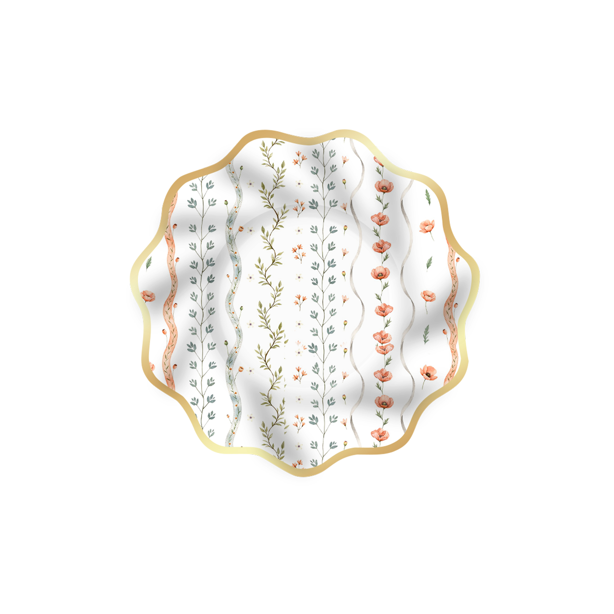 Plato de papel de 8 pulgadas * 8 piezas