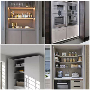 מטבח אירופאי להסתיר ארון בגדים חומרה עיצוב מודרני מתקפל מערכת רולר מערכת שקופיות דלת מערכת שקופיות דלת - Product Image 5