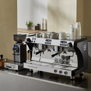Machine à café expresso professionnelle G3120C, encre noire, nouvelle, 2 groupes, programmable, en acier inoxydable - Product Image 5