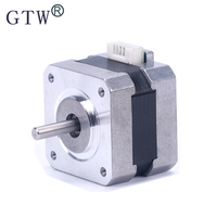 Moteur pas à pas hybride GTW Nema17 42mm DC24V 2 phases Modèle 17HS1011-20 Fonction de contrôle Certifié RoHS CE ISO Couple de 0,1 Nm