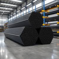Vente en gros d'usine de tubes en acier noir laminé à froid, carrés et rectangulaires, soudés, utilisés pour les projets d'ingénierie extérieure