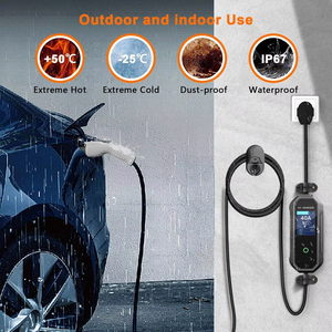 Chargeur <span class=keywords><strong>de</strong></span> voiture électrique portable professionnel 7 kW NACS pour <span class=keywords><strong>camping</strong></span> et voyages en extérieur 32A Vente en gros usine - Product Image 1