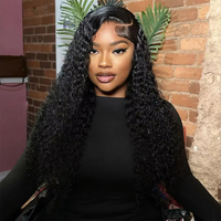 Perruque Lace Front HD 13x6 en Cheveux Humains, Densité 250, Perruque Complète en Cheveux Humains de 40 Pouces, Perruque Lace Front en Cheveux Humains Bouclés Bruts Birmans