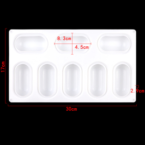 <b>Baking</b> 8 Hole Pill Shape <b>Silicone</b> Cake Mold Hand Make Diy Soap Mold Reused Easy Remold Bpa Free Pudding Mold Candle Decoration - Product Image 2