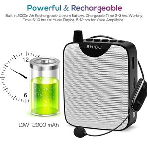 <span class=keywords><strong>SHIDU</strong></span> portátil UHF inalámbrico FM estéreo Radio HiFi AUX Audio 10W micrófono altavoz Altoparlante <span class=keywords><strong>amplificador</strong></span> <span class=keywords><strong>de</strong></span> <span class=keywords><strong>voz</strong></span> - Product Image 3