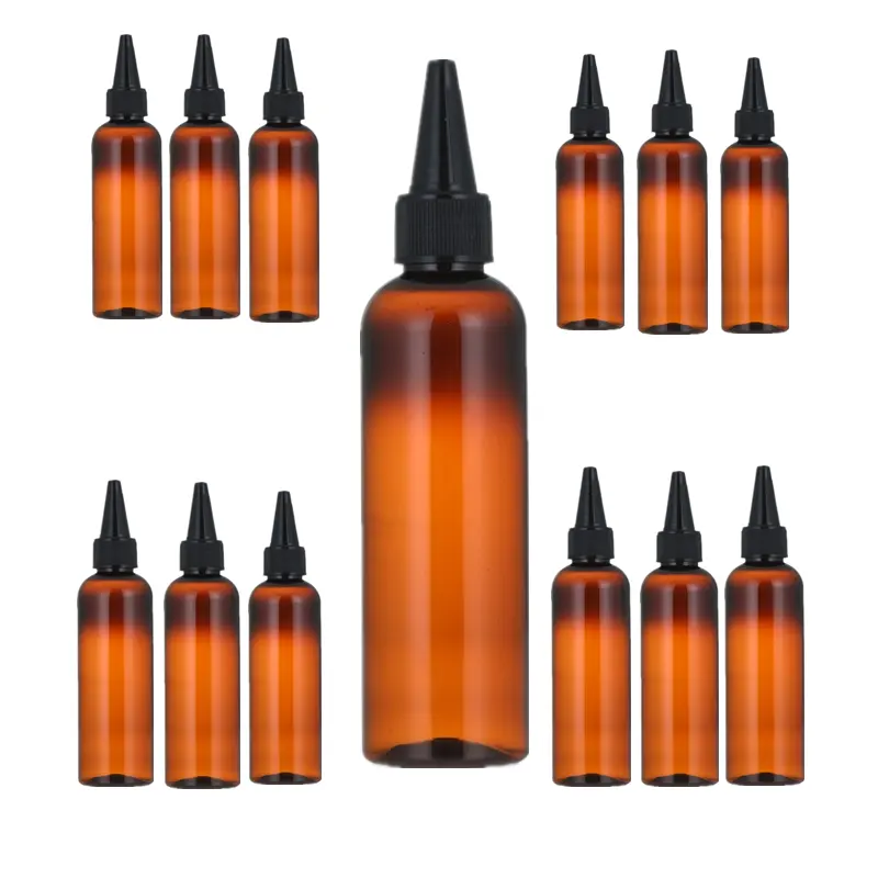Botella aplicadora de aceite suave para cabello, tapón de dispensación abierto, 100ml
