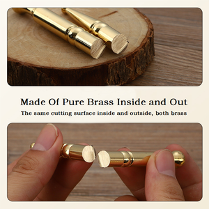 Doğrudan satış pirinç kazıma sopa güzellik kulak akupunktur probu için yüz ve baş masajı yüz masajı - Product Image 5