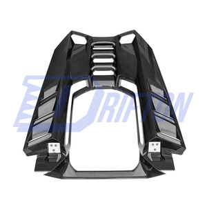 Couvercle de moteur arrière en fibre de carbone style DK pour Lamborghini Revuelto - Product Image 3