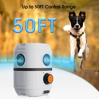 Repelente Ultrasónico para Perros con Triple Cabezal IPX5, Dispositivo Antiladridos de Plástico Recargable para Uso en Exteriores y Jardines