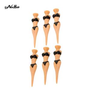 OEM Fabrication En Vrac En Plastique <span class=keywords><strong>Beau</strong></span> Bikini Golf Modèle Tees de Golf Beauté Femme Tees de Golf pratique - Product Image 3