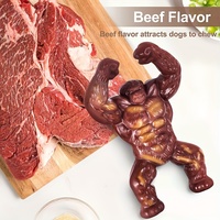 Jouet pour chien en nylon de qualité alimentaire au goût de bœuf véritable, mignon, écologique, indestructible, pour les chiens agressifs de grande race