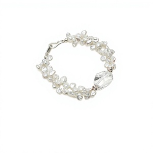 Perles naturelles baroques de qualité AA, chaîne lâche DIY 38-39cm, origine Zhejiang, rose orange - Product Image 4