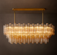 Lustre moderne de luxe haut de gamme, lampe suspendue pour plafond haut, décoration pour salon, salle à manger, maison, luminaire suspendu en verre