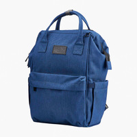 Sac à langer multifonctionnel en peluche tendance avec plusieurs poches, sac de voyage imperméable pour maman et bébé, style anglais