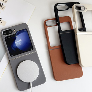 Funda protectora magnética con patrón de cuero PU de lujo para teléfono móvil Samsung <span class=keywords><strong>Galaxy</strong></span> <span class=keywords><strong>Z</strong></span> <span class=keywords><strong>Flip</strong></span> 6 5 <span class=keywords><strong>4</strong></span> - Product Image 2