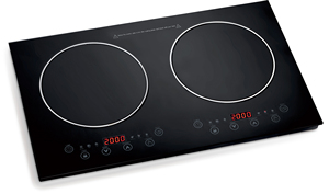 Table de cuisson vitrocéramique encastrable à double brûleur à induction infrarouge avec contrôle par capteur 1500W+2000W 120V/240V - Product Image 5