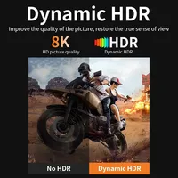 Câble Mini DP 1.4 8K 60Hz 4K 144Hz 2K 240Hz 32,4 Gbps pour moniteur de jeu PC HDR/HDCP 2.2 FreeSync G-Sync tressé gris