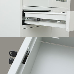 Archivador Metálico Moderno Comercial con Cerradura de Acero y 2 Cajones para Oficina, Hogar, Escuela, Dormitorio y Cocina - Product Image 4