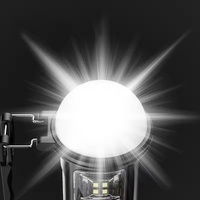 Lanterne rechargeable USB COB Projecteur portable LED haute puissance Lampe torche solaire étanche pour l'extérieur