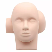 Tête d'entraînement Kit d'entraînement d'extension de cils Pratique faux cils Tête de pratique en silicone