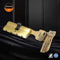 Cylindre de serrure sans clé personnalisé de haute qualité, prix raisonnable, emballage en laiton, pour porte en acier, directement de Jixin Cylinder Lock
