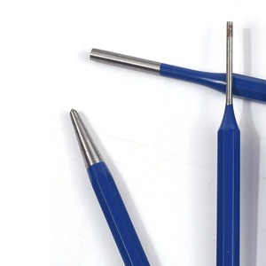 Jeu de poinçons en acier au chrome vanadium, 3-8mm, 12 pièces, étui en plastique pour outils de réparation des métaux - Product Image 2