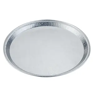 310dia X 15mm 12" Pizza Pan Strong For Party Aluminium Foil Container Takeaway Foil Food Container Embossing Or Flat Dish PZ12