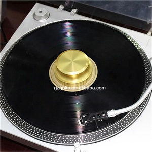 Estabilizador de Discos de <span class=keywords><strong>Vinilo</strong></span> de Aluminio de 422g con Diseño Personalizado, Abrazadera de Peso para Discos <span class=keywords><strong>LP</strong></span>, Resistente a Impactos - Product Image 3