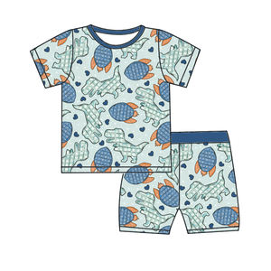 Maßgefertigte ODM Bambus Gestrickte Kinderpyjamas Frühling Tierdruck Jungen Mädchen Strampler Zweiwege-Reißverschluss Niedliche Säuglings- und Kleinkinderkleidung - Product Image 6