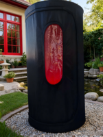 Портативная сауна Sauna Pod Pro Black с функцией сухого прогрева, для одного человека, полное покрытие тела, легкое снятие, функция сухого пара