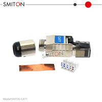 Konektor RJ45 Tanpa Alat untuk Terminal Lapangan Cat6A Cat 7 Cat8