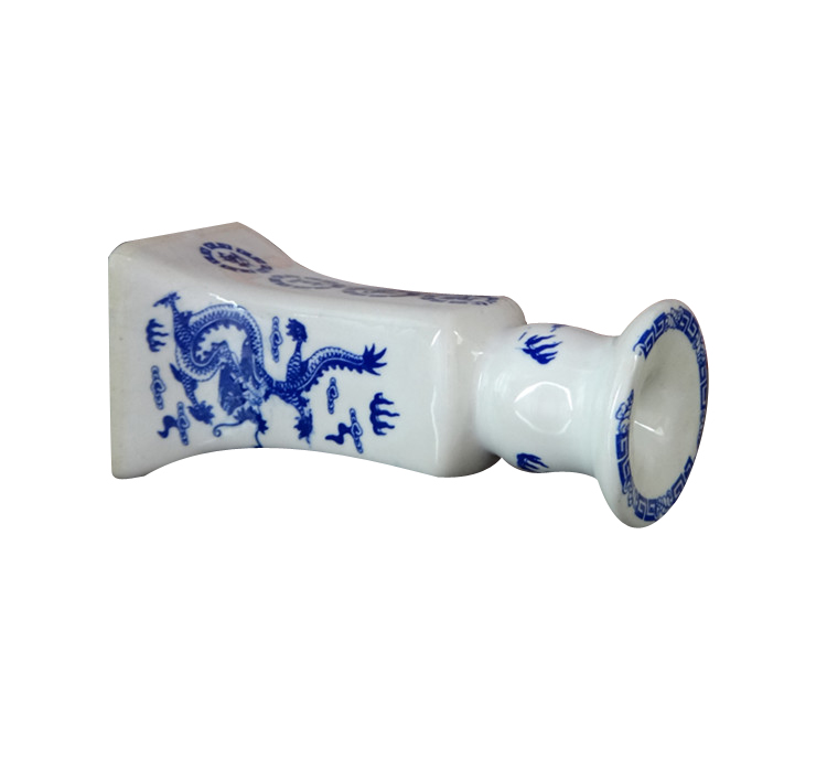 Antique Blue & White Ceramic Candle Holder For Home Decor - Oem