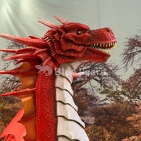 Statue de dragon animatronique de grande taille modèle de dragon géant de dinosaure mécanique artificiel à vendre