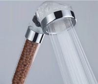 Ensemble de 3 douches à main pour spa avec haute pression, économie d'eau, design moderne, finition chromée, garantie 5 ans