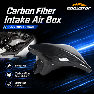 EDDYSTAR Kit Scatola Aspirazione Aria in Fibra di Carbonio per BMW Serie 1 <span class=keywords><strong>F20</strong></span> 116i 118i <span class=keywords><strong>N13</strong></span> 1.6T 2012-2014 Sistema di Aspirazione Aria Fredda - Product Image 1