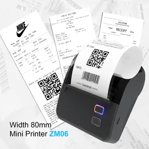 Inkless mini xách tay nhận nhiệt Vé máy in hóa đơn Pos cho doanh nghiệp nhỏ Bluetooth Wifi máy in