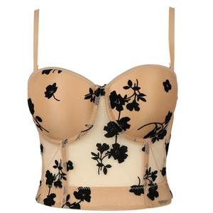 Venta directa de fábrica, tela de tul flocado, tela de malla Rosa desplumada, tela de falda de malla suiza de nailon para ropa de escenario de mujer - Product Image 3