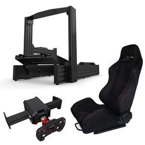 Mejor Asiento DIY para SimRacing con Perfil de Aluminio 4080 40120, Cabina de Conducción para Simulación de Carreras, Freno de Mano, Plataforma de Simulación de Carreras - Product Image 1