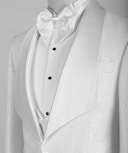 Trajes de boda <span class=keywords><strong>para</strong></span> <span class=keywords><strong>hombre</strong></span> (+ Pantalones chaleco chaqueta +), esmoquin de tela en relieve <span class=keywords><strong>blanco</strong></span>, 3 uds., trajes de novio <span class=keywords><strong>Terno</strong></span> <span class=keywords><strong>para</strong></span> <span class=keywords><strong>hombre</strong></span> - Product Image 3