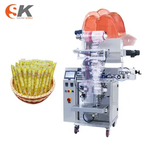 Automatic vertical oil packing filling machine multi track liquid irregular shaped sachet olive oil packaging machine