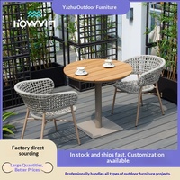 Table basse de patio innovante, ensemble de mobilier décontracté pour véranda, canapé d'extérieur en aluminium de designer, style luxe léger pour cour